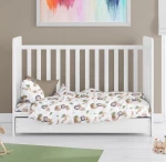 Σετ Σεντόνια Κούνιας (120x160) Lion 532 Beige βαμβακερά Dimcol
