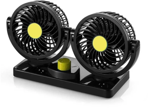 Andowl Q-FS303 Ανεμιστήρας Αυτοκινήτου Διπλός 12V Μαύρο