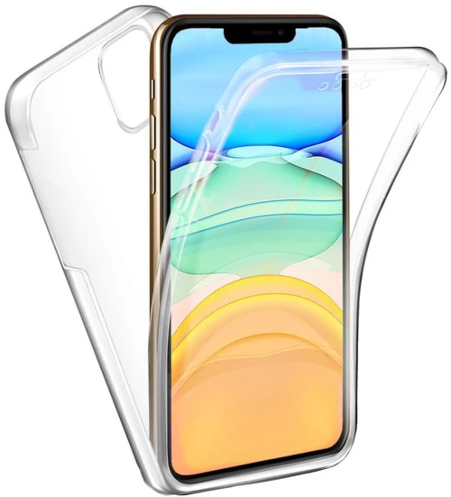 iPhone 11 Pro Max Θήκη Σιλικόνης 360° Διάφανη