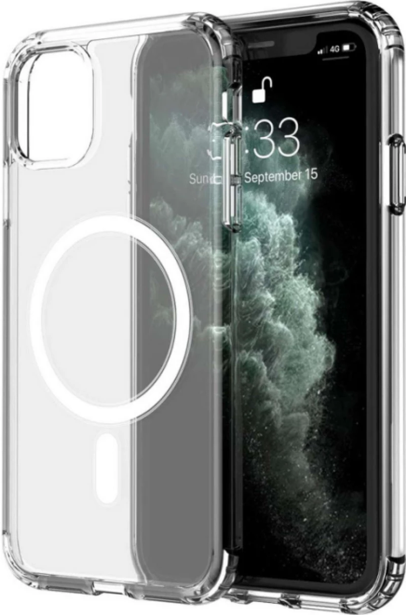 Θήκη Προστασίας Σιλικόνης Clear Case Με Magsafe iPhone 15 Pro Max
