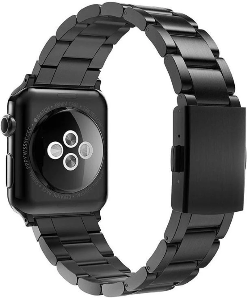 Μεταλικό Bracelet για Apple Watch 38/40/41mm Μαύρο