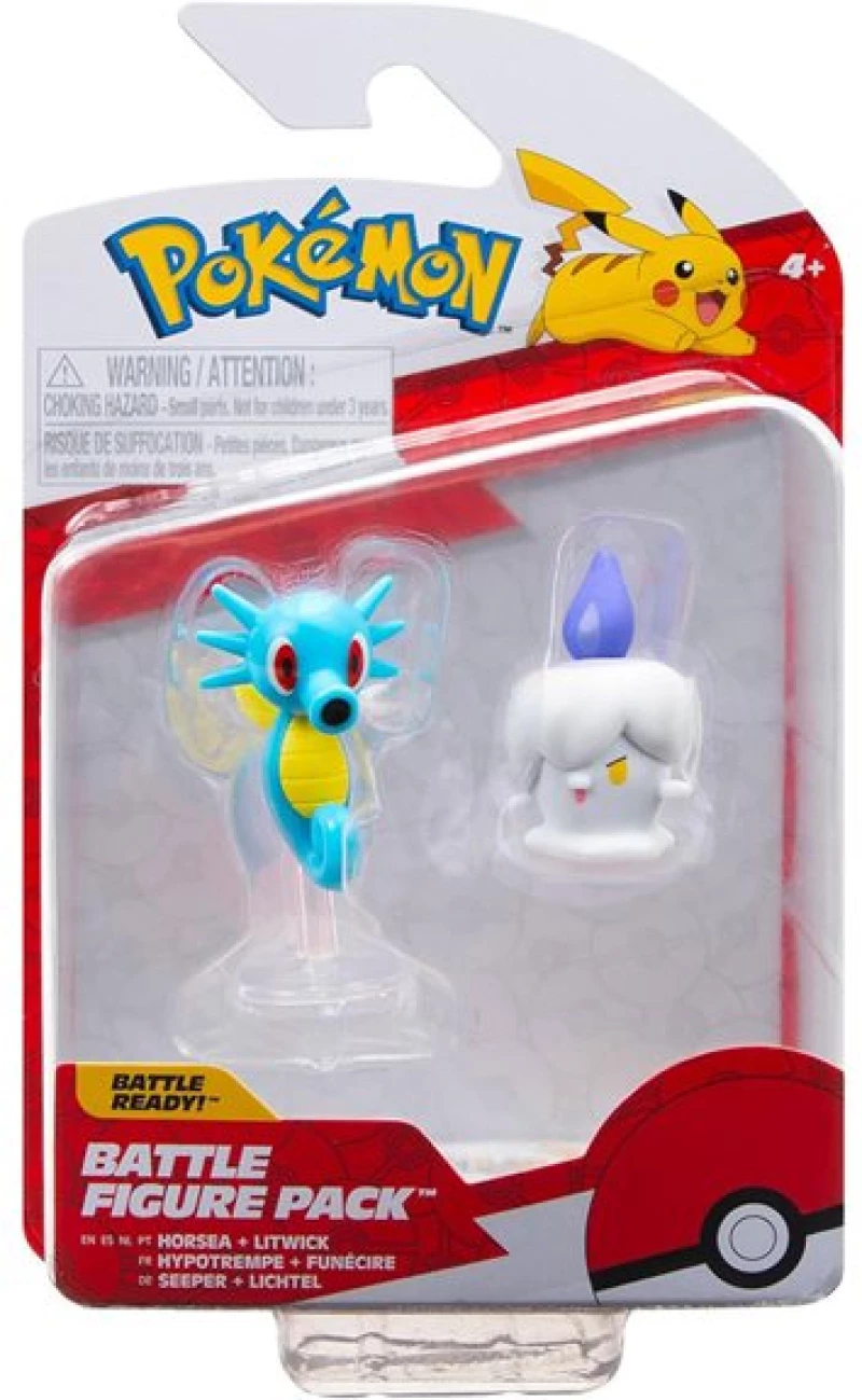 Jazwares Φιγούρες Μάχης Pokemon Horsea & Litwick - PKW3008