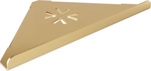 Verdi Σπογγοθήκη Γωνιακή με Πρόσοψη 2εκ. Strantza 28,3x21,7x42Υ εκ., Gold Brushed PVD 723.10.43