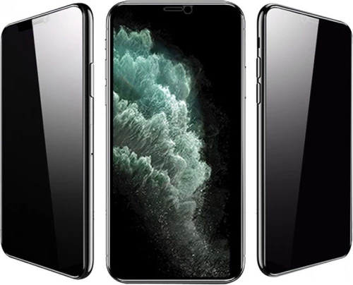 Privacy Full Glue Tempered Glass iPhone 15 Plus Μαύρο