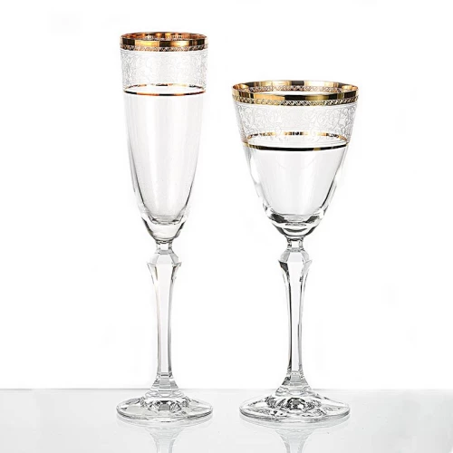 ΚΡΥΣΤΆΛΛΙΝΟ ΠΟΤΉΡΙ ΚΟΛΩΝΆΤΟ ΚΡΑΣΙΟΎ ELISABETH 613 GOLD