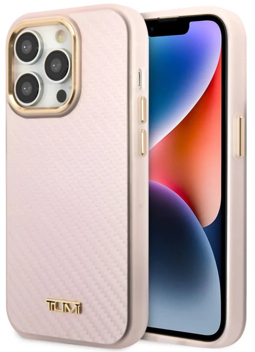 Tumi®Aluminium Carbon Pattern Θήκη για iPhone 14 Pro-Light Pink