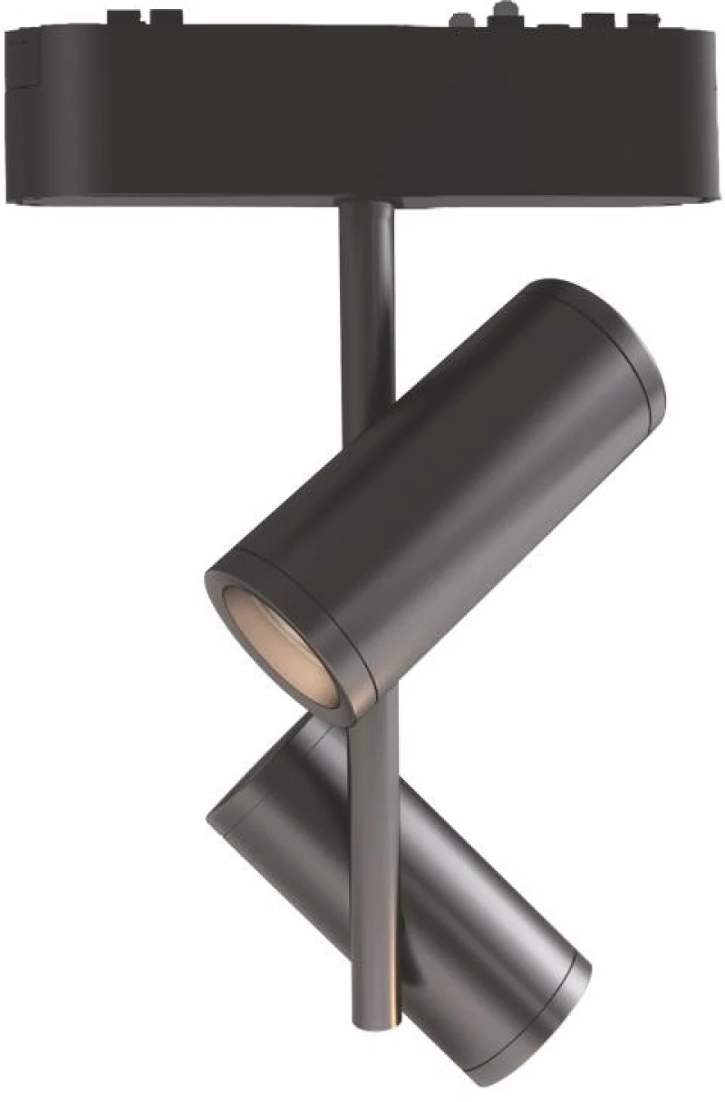 Adeleq Σποτ Ράγας Mini Ντιμαριζόμενο LED 2x8W 40VDC 36° 4000K Μαύρο 22-26163611