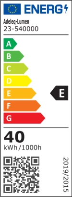 Adeleq Σποτ Ράγας Μονό Ρυθμιζόμενο LED 20-60° 40W 230V 3000K Λευκό 23-540000