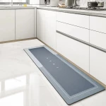 Lalos Χαλάκι Μπάνιου Αποστράγγισης Bathroom 40x120cm Μπλε 9101-A