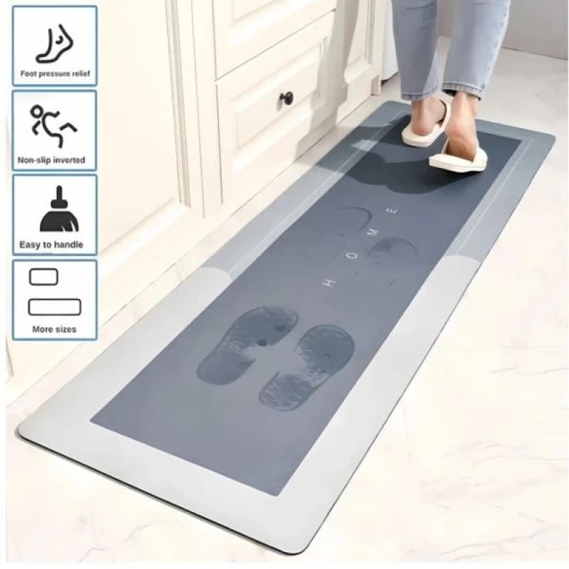 Lalos Χαλάκι Μπάνιου Αποστράγγισης Bathroom 40x120cm Μπλε 9101-A