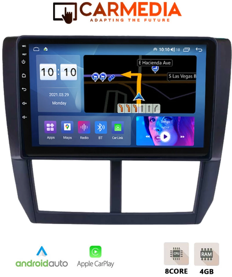 CARMEDIA CM409-13 TABLET 9'' OEM SUBARU FORESTER-IMPREZA XV 2008-2013