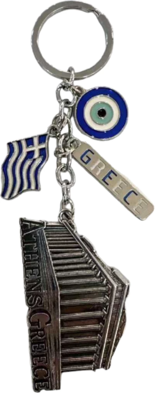 Τουριστικό μπρελόκ Souvenir - Σετ 12pcs - Ματάκι/Athens - 280846