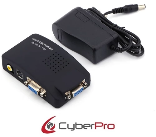 CyberPro CP-AV10 Converter AV to VGA (power, cables)
