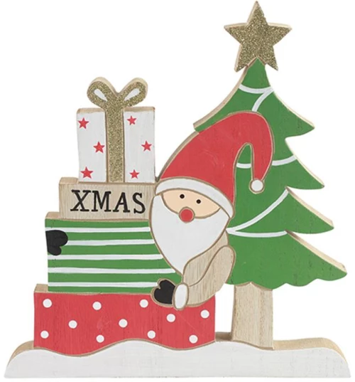 Διακ. ξύλινο με δένδρο και πακέτα 18x23,5