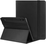 Rosso Element PU Θήκη Samsung Galaxy Tab S8 Plus / S7 Plus 12.4" με Υποδοχή για Γραφίδα - Black (8719246366437)