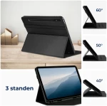 Rosso Element PU Θήκη Samsung Galaxy Tab S8 Plus / S7 Plus 12.4" με Υποδοχή για Γραφίδα - Black (8719246366437)