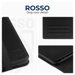 Rosso Element PU Θήκη Samsung Galaxy Tab S8 Plus / S7 Plus 12.4" με Υποδοχή για Γραφίδα - Black (8719246366437)