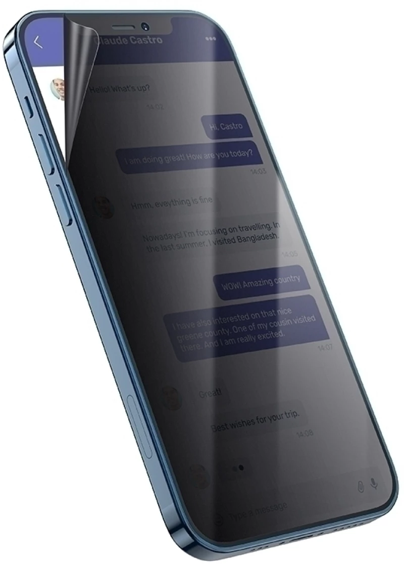 Hoco Hydrogel Pro Privacy Matte Screen Protector - Ματ Μεμβράνη Προστασίας Απορρήτου Οθόνης Samsung Galaxy A54 - 0.15 mm - Matte (HOCO-FRONT-PRM-002-181)