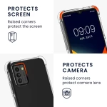 KWmobile Διάφανη Θήκη Σιλικόνης με Λουράκι Λαιμού - Nokia G22 - Black / Transparent (61196.03)