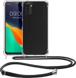 KWmobile Διάφανη Θήκη Σιλικόνης με Λουράκι Λαιμού - Nokia G22 - Black / Transparent (61196.03)