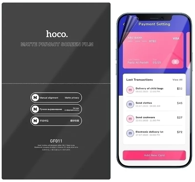Hoco Hydrogel Pro Privacy Matte Screen Protector - Ματ Μεμβράνη Προστασίας Απορρήτου Οθόνης Huawei P30 Lite - 0.15 mm - Matte (HOCO-FRONT-PRM-005-079)