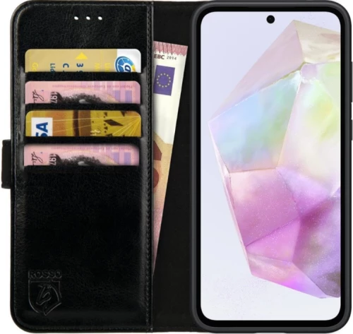 PU Θήκη Πορτοφόλι - Samsung Galaxy A35 - Rosso Element - Black (8719246438301)