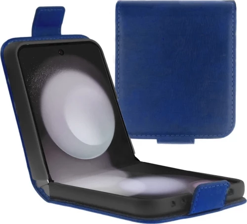 Rosso Element PU Θήκη Πορτοφόλι Samsung Galaxy Z Flip5 - Blue (8719246418747)