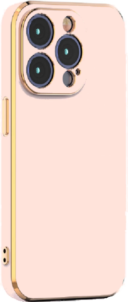 Bodycell Gold Plated - Θήκη Σιλικόνης Apple iPhone 15 Pro - Pink (5206015073816)