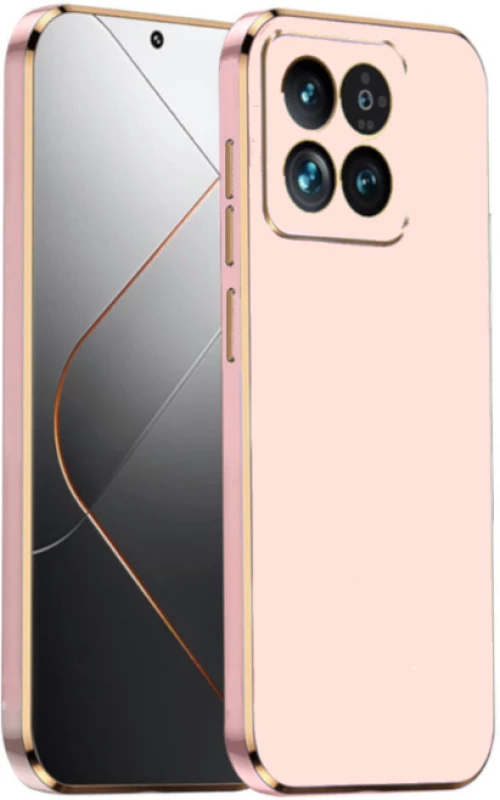 Θήκη Σιλικόνης - Xiaomi 14 Pro - Bodycell Gold Plated - Pink (5206015074370)