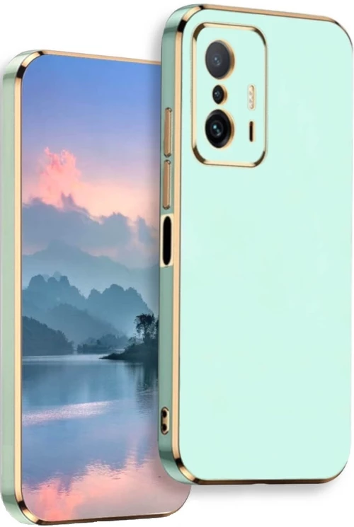 Bodycell Gold Plated - Θήκη Σιλικόνης Xiaomi 11T / 11T Pro - Mint Green (5206015071508)