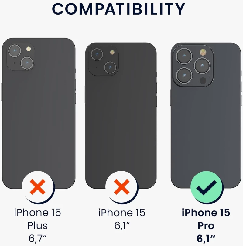 KWmobile Θήκη Σιλικόνης με Υποδοχή για Κάρτα - Apple iPhone 15 Pro - Dark Green (62019.80)