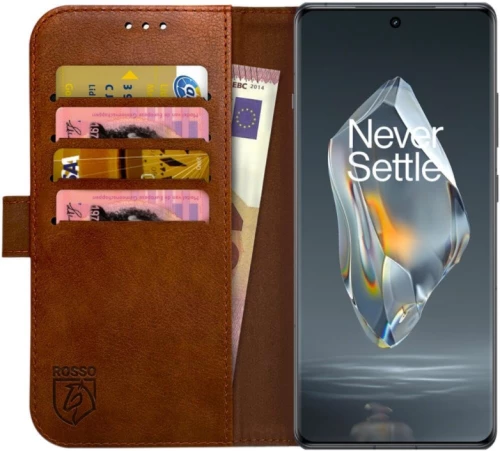 PU Θήκη Πορτοφόλι - OnePlus 12R - Rosso Element - Brown (8719246446375)