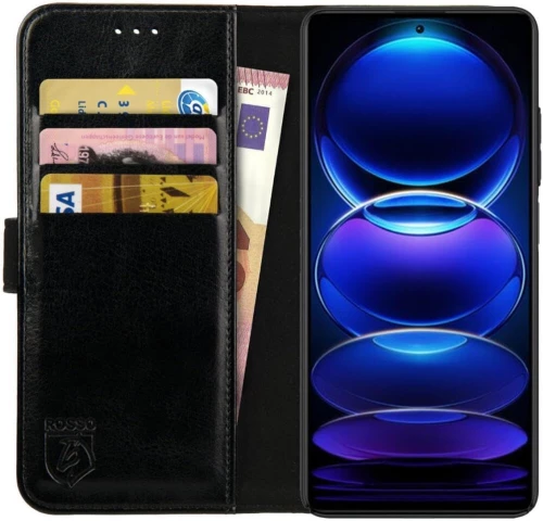 Rosso Element PU Θήκη Πορτοφόλι Xiaomi Redmi Note 11 Pro / Redmi Note 12 Pro 4G - Black (8719246449024)