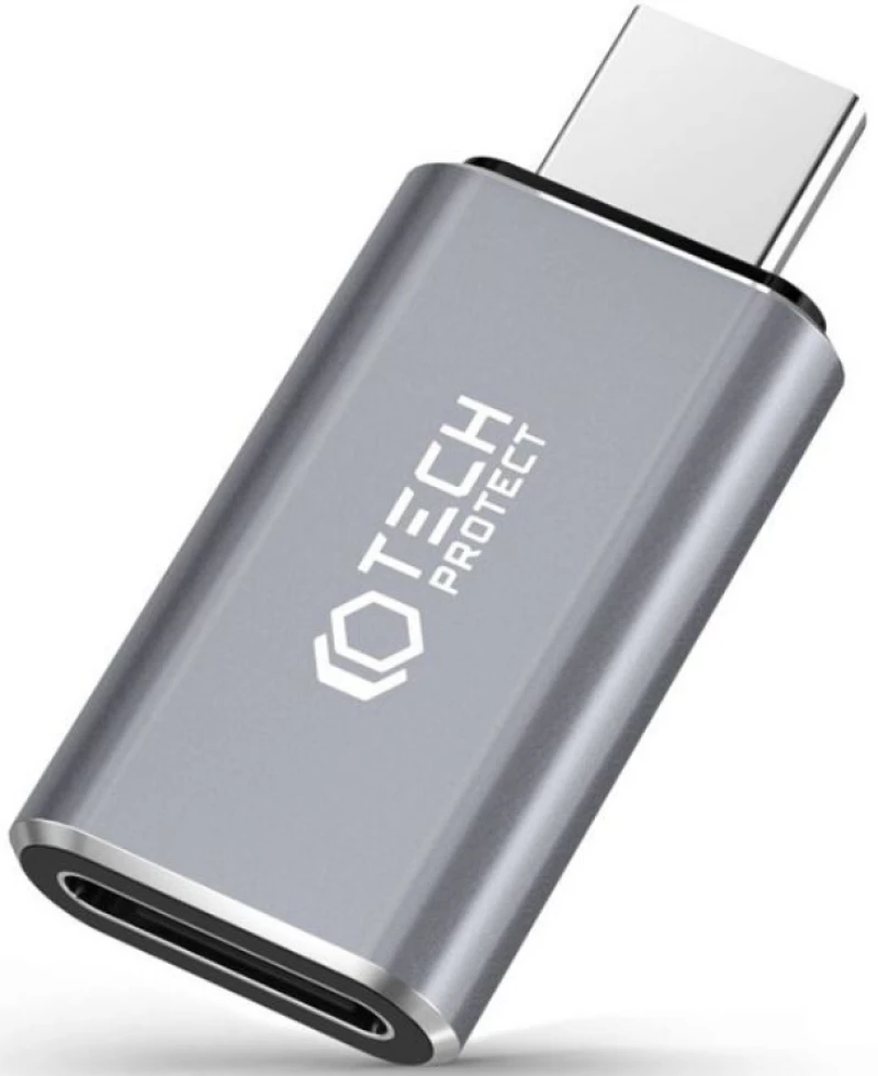 Tech-Protect Ultraboost Adapter - Αντάπτορας Type-C (male) σε Lightning (female) - Grey (9319456606195)