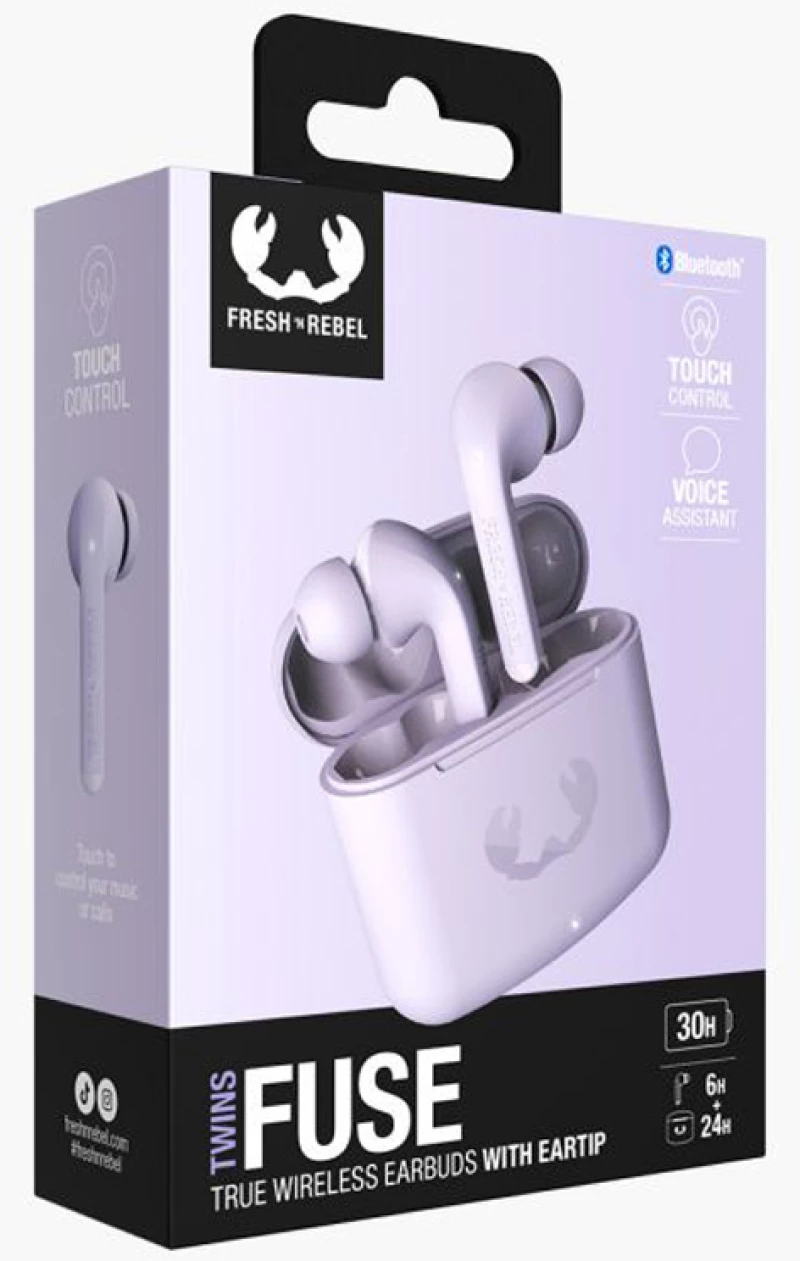 FRESH n REBEL ΑΚΟΥΣΤΙΚΑ TWINS FUSE TRUE WIRELESS DREAMY LILAC (#957012)