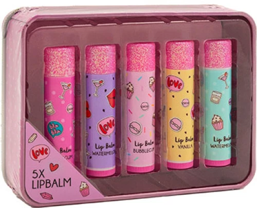 CREATE IT! ΣΕΤ LIP BALM ΣΕ ΜΕΤΑΛΛΙΚΗ ΘΗΚΗ ΡΟΖ (#84528A)