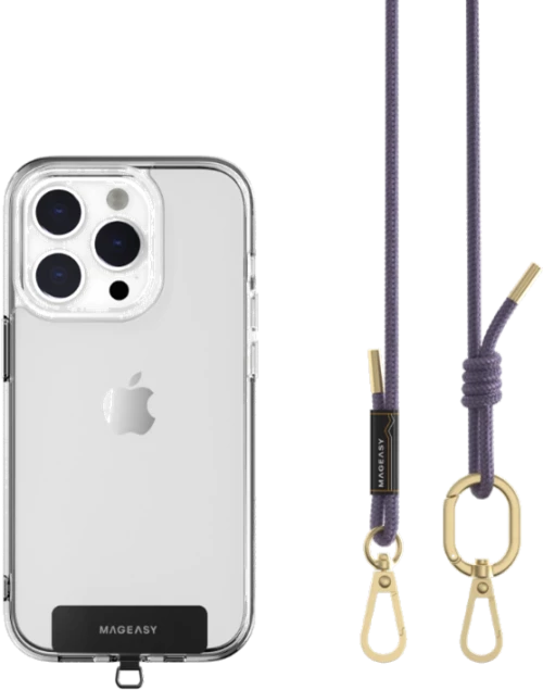 SwitchEasy MagEasy Rope Strap & Strap Card 6.0mm - Αποσπώμενο Λουράκι Λαιμού για Θήκες Κινητών iPhone - Very Peri (MPHIPH142VP23)