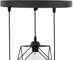 Φωτιστικό οροφής τρίφωτο Karin pakoworld E27 μαύρο 30x30x90εκ