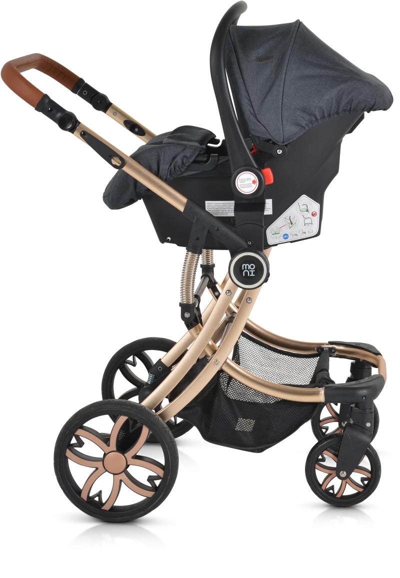 Moni Trio Καθισματάκι Αυτοκινήτου i-Size 0-13 kg Black