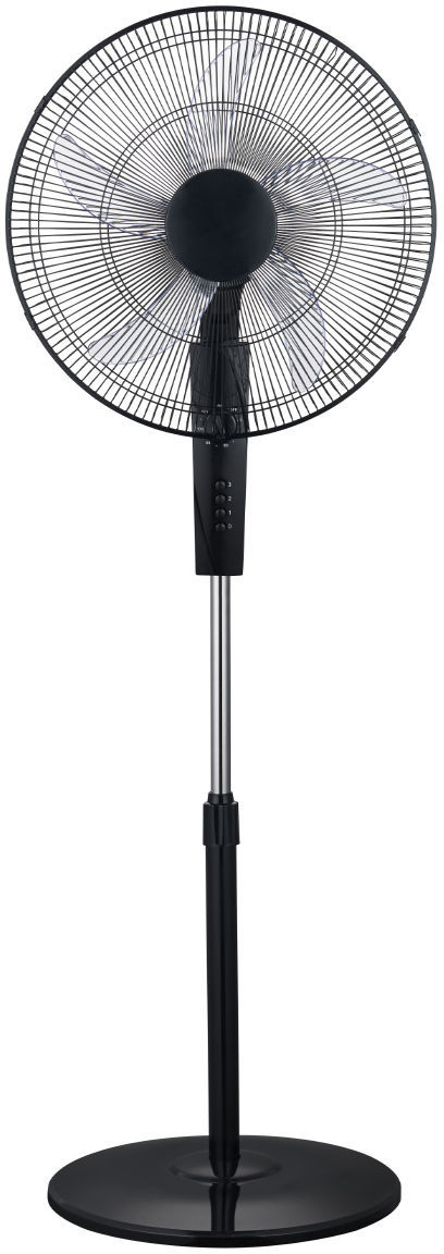 Estia Ανεμιστηρας Σταντ Επιδαπεδιος Clear 45cm 60w Μαυρος με Χρονοδιακοπτη