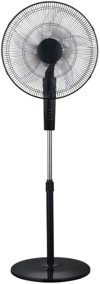 Estia Ανεμιστηρας Σταντ Επιδαπεδιος Clear 45cm 60w Μαυρος με Χρονοδιακοπτη