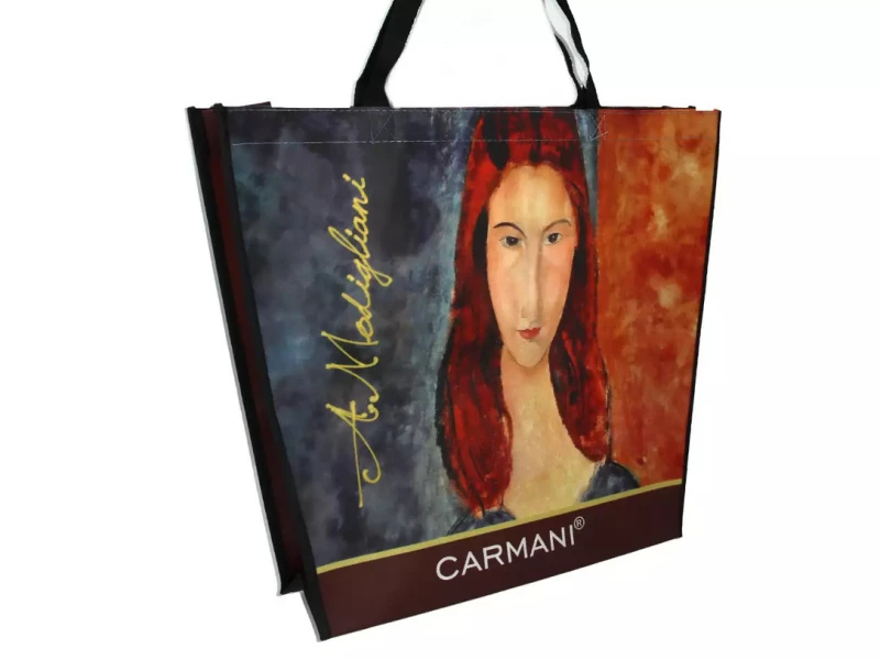 Τσάντα Ώμου Πλαστική Carmani Amedeo Modigliani 46x11x38cm 021-9012