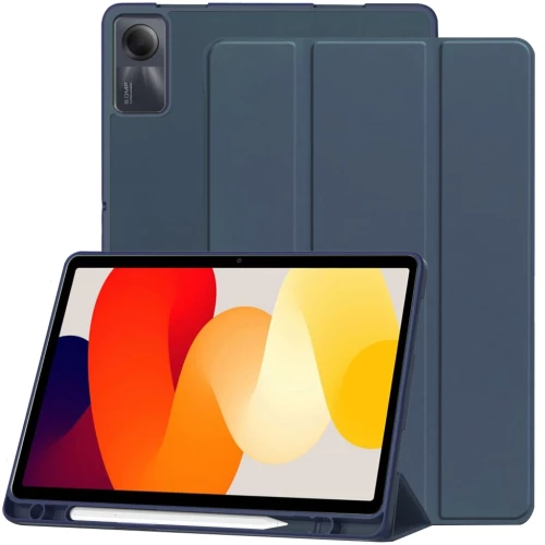 Techsuit - Flex Trifold (with Pencil Holder) - Xiaomi Redmi Pad SE - Dark Blue