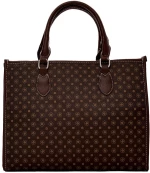 Τσάντα χειρός Y1680 - Σκούρο Καφέ Bag to Bag