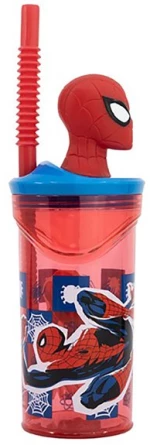 Stor Ποτήρι Με Καλαμάκι 3D Spiderman Arachnid Grid 360ml - 530-74766