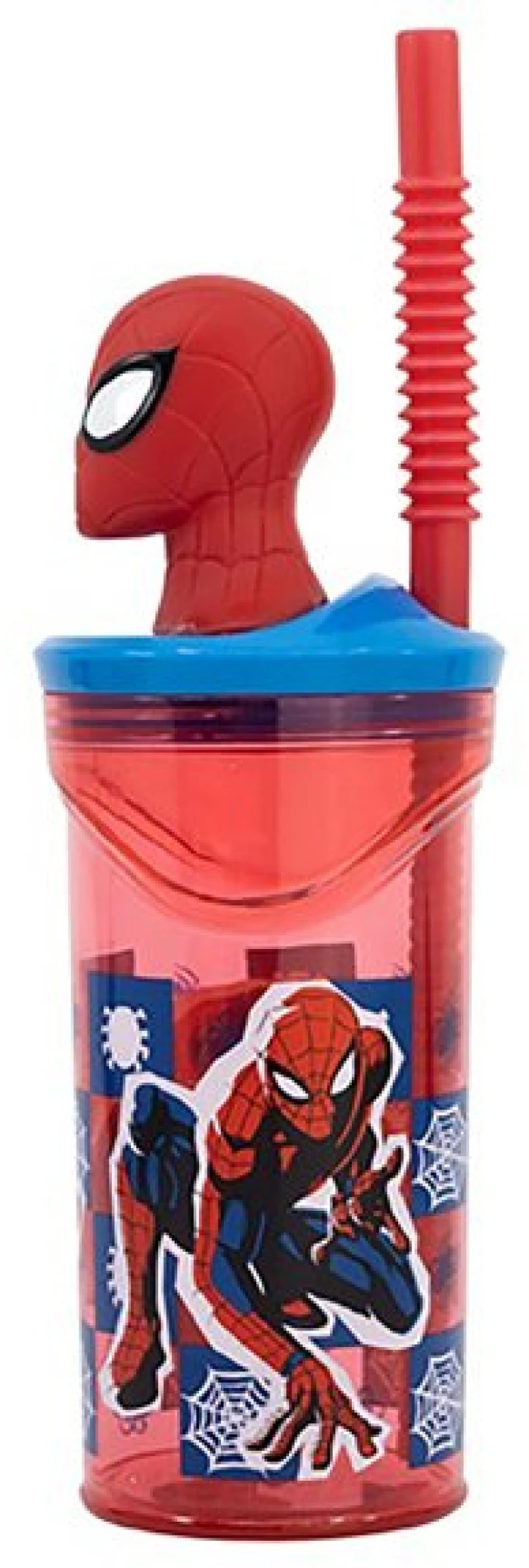 Stor Ποτήρι Με Καλαμάκι 3D Spiderman Arachnid Grid 360ml - 530-74766