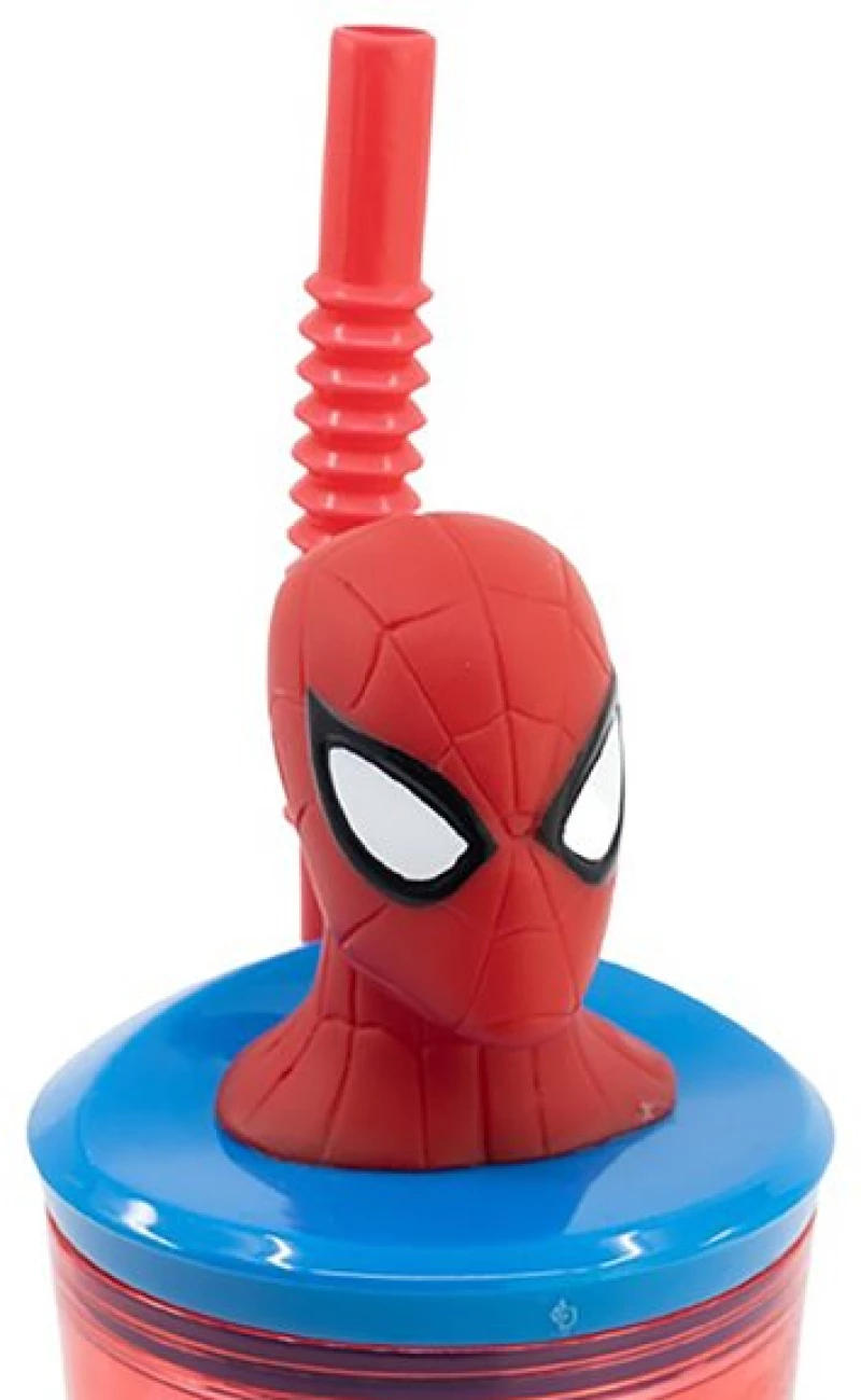 Stor Ποτήρι Με Καλαμάκι 3D Spiderman Arachnid Grid 360ml - 530-74766