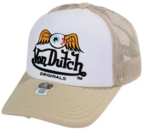 VON DUTCH Καπέλα TRUCKER BAKER - ΛΕΥΚΟ