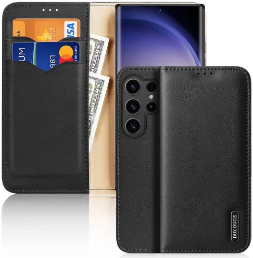 DUX DUCIS Θήκη book wallet HIVO with flap and RFID blocker για Samsung Galaxy S24 Ultra - Μαύρο