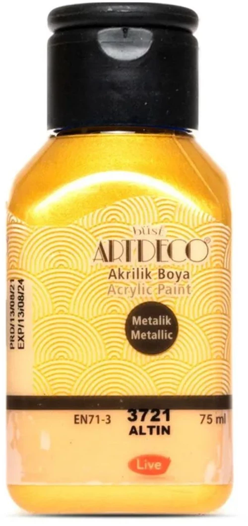 Ακρυλικό Χρώμα Artdeco75ml Μεταλλικό Gold 3721